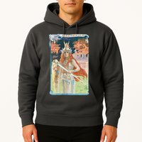 Hand Drawn Illustration Of Burnnhild Design Element Hoodie