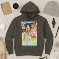 Hand Drawn Illustration Of Burnnhild Design Element Hoodie