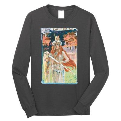 Hand Drawn Illustration Of Burnnhild Design Element Long Sleeve Shirt