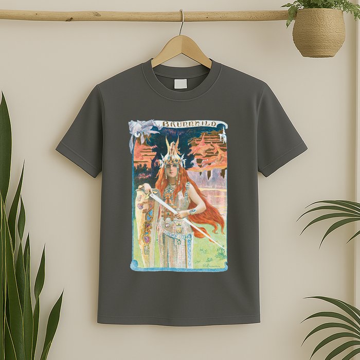 Hand Drawn Illustration Of Burnnhild Design Element T-Shirt