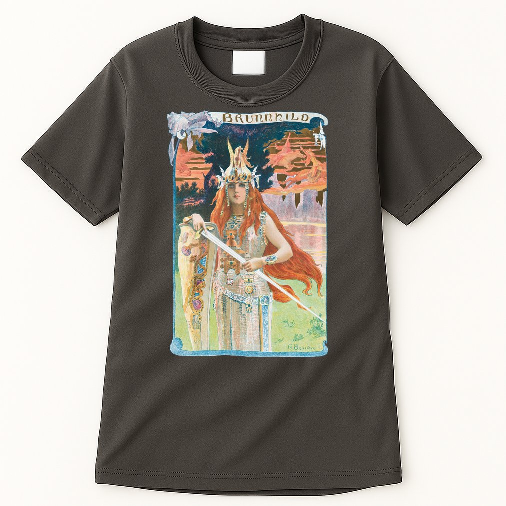 Hand Drawn Illustration Of Burnnhild Design Element Tall T-Shirt