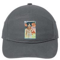 Hand Drawn Illustration Of Burnnhild Design Element 7-Panel Snapback Hat