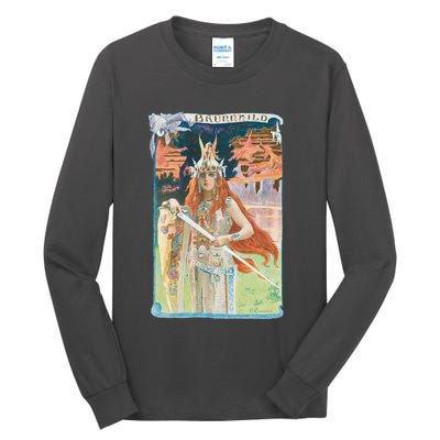Hand Drawn Illustration Of Burnnhild Design Element Tall Long Sleeve T-Shirt