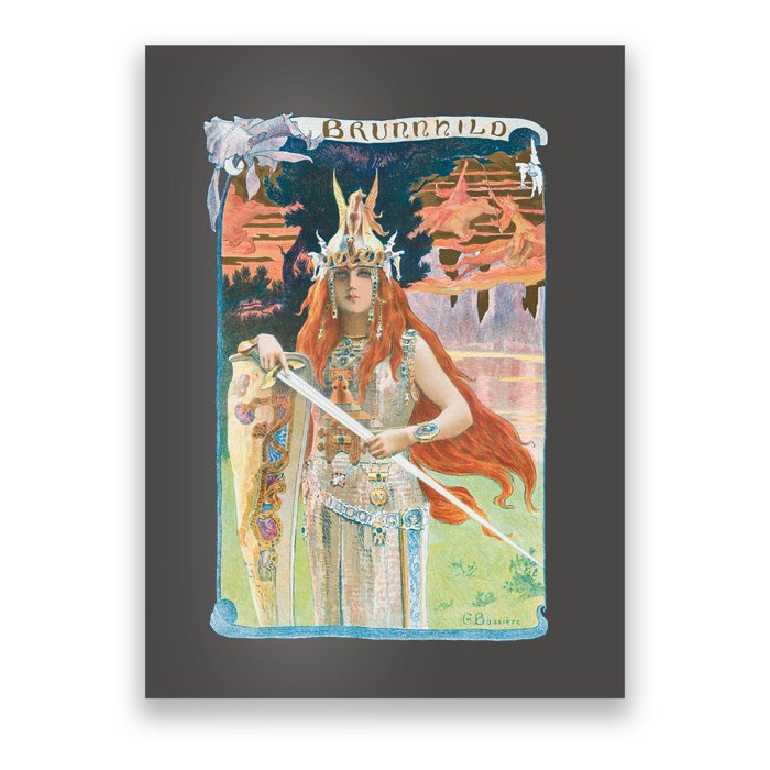 Hand Drawn Illustration Of Burnnhild Design Element Poster