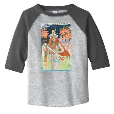 Hand Drawn Illustration Of Burnnhild Design Element Toddler Fine Jersey T-Shirt
