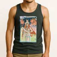 Hand Drawn Illustration Of Burnnhild Design Element Tank Top
