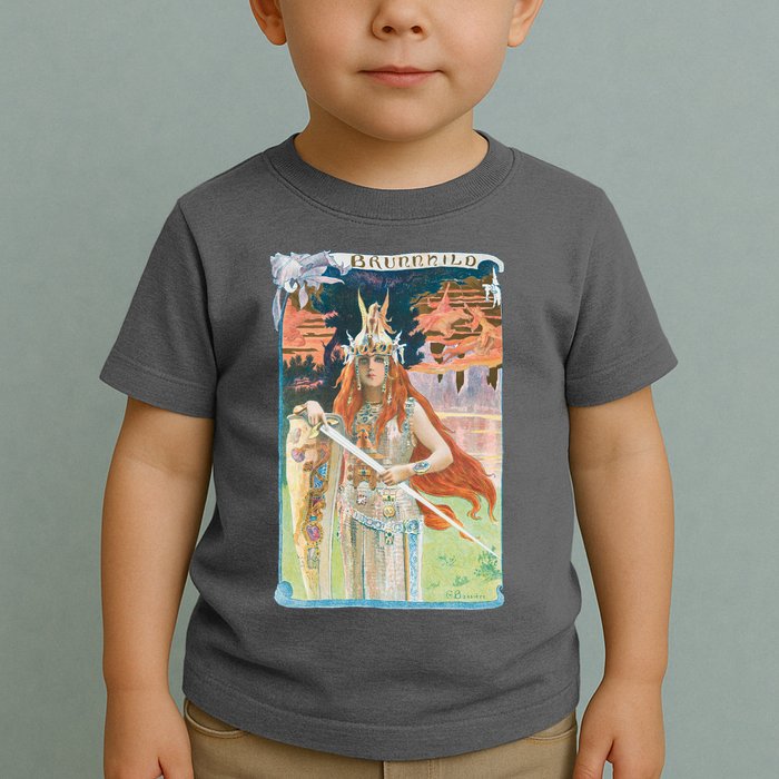 Hand Drawn Illustration Of Burnnhild Design Element Toddler T-Shirt