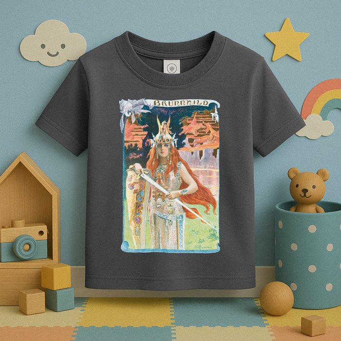 Hand Drawn Illustration Of Burnnhild Design Element Toddler T-Shirt