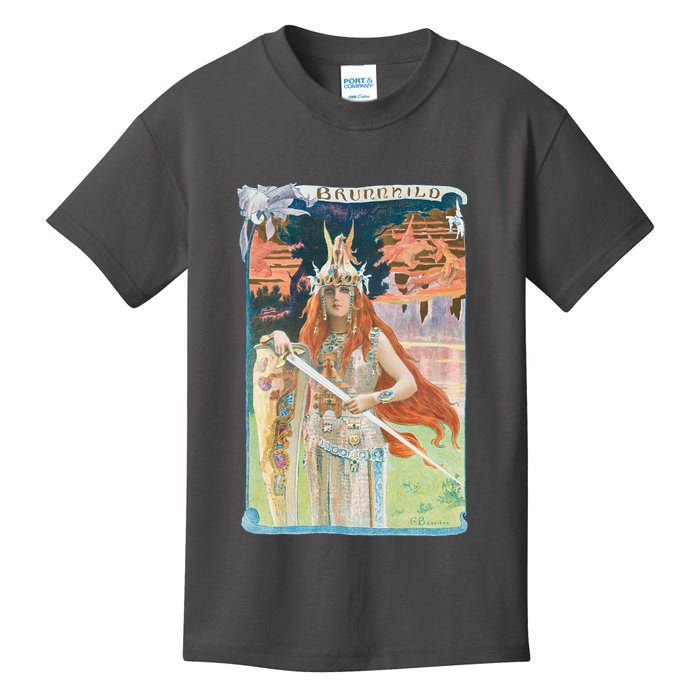 Hand Drawn Illustration Of Burnnhild Design Element Kids T-Shirt