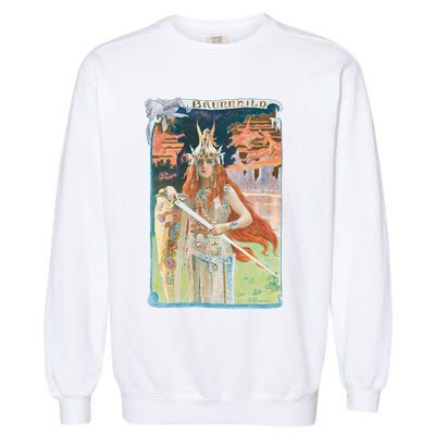 Hand Drawn Illustration Of Burnnhild Design Element Garment-Dyed Sweatshirt