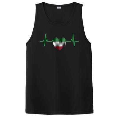 Heartbeat Design Iranian Flag Iran PosiCharge Competitor Tank