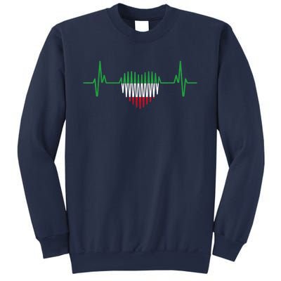 Heartbeat Design Iranian Flag Iran Sweatshirt