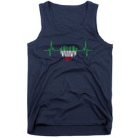 Heartbeat Design Iranian Flag Iran Tank Top