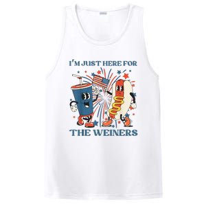 Hot Dog I'm Just Here For The Wieners 4Th Of July PosiCharge Competitor Tank