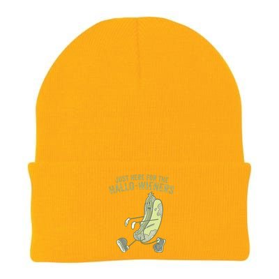 Hot Dog IM Just Here For The Hallowieners Funny Halloween Knit Cap Winter Beanie