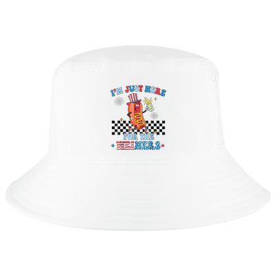 Hot Dog Im Just Here For The Wieners 4Th Of July Cool Comfort Performance Bucket Hat