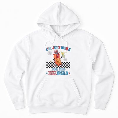 Hot Dog Im Just Here For The Wieners 4Th Of July Hoodie
