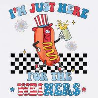 Hot Dog Im Just Here For The Wieners 4Th Of July Sweatshirt