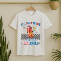 Hot Dog Im Just Here For The Wieners 4Th Of July T-Shirt