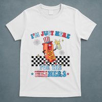 Hot Dog Im Just Here For The Wieners 4Th Of July T-Shirt