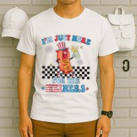 Hot Dog Im Just Here For The Wieners 4Th Of July T-Shirt