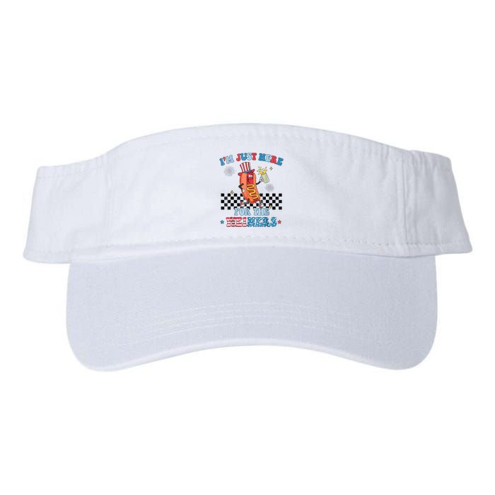 Hot Dog Im Just Here For The Wieners 4Th Of July Visor