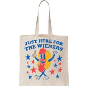 Hot Dog Im Just Here For The Wieners 4Th Of July Tote Bag