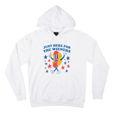 Hot Dog Im Just Here For The Wieners 4Th Of July Hoodie