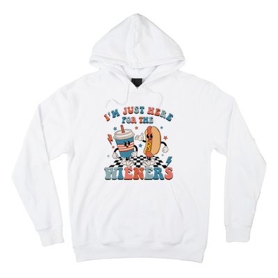 Hot Dog Im Just Here For The Wieners 4Th Of July Men Women Hoodie