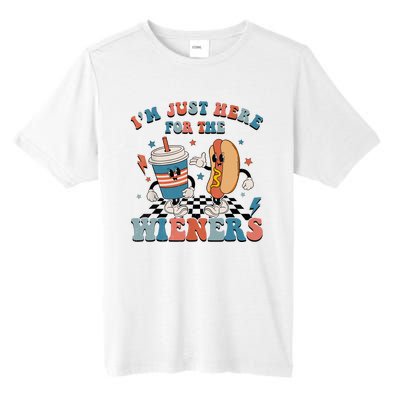 Hot Dog Im Just Here For The Wieners 4Th Of July Men Women Tall Fusion ChromaSoft Performance T-Shirt