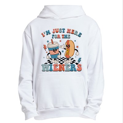 Hot Dog Im Just Here For The Wieners 4Th Of July Men Women Urban Pullover Hoodie