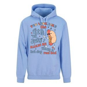 Hot Dog Im Just Here For The Wieners 4Th Of July Men Women Unisex Surf Hoodie