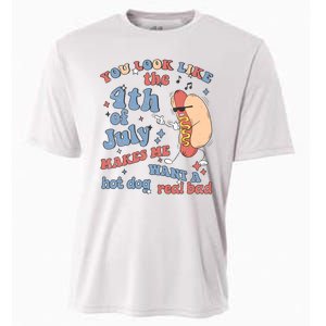 Hot Dog Im Just Here For The Wieners 4Th Of July Men Women Cooling Performance Crew T-Shirt