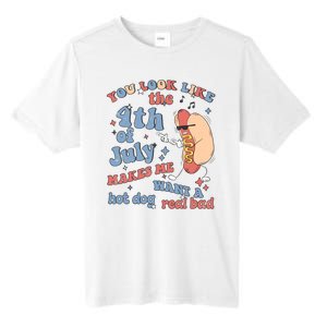 Hot Dog Im Just Here For The Wieners 4Th Of July Men Women Tall Fusion ChromaSoft Performance T-Shirt