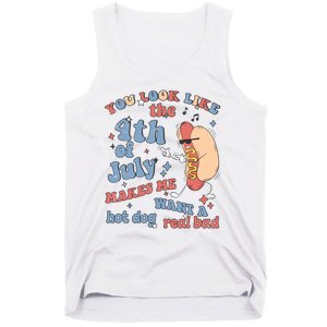 Hot Dog Im Just Here For The Wieners 4Th Of July Men Women Tank Top