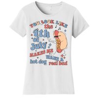 Hot Dog Im Just Here For The Wieners 4Th Of July Men Women Women's T-Shirt