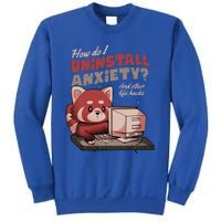 How Do I Uninstall Anxiety Cute Red Bear Sweatshirt