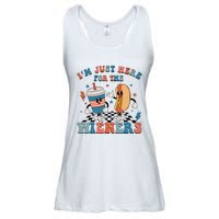 Hot Dog I'm Just Here For The Wieners 4Th Of July Ladies Essential Flowy Tank