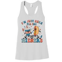 Hot Dog I'm Just Here For The Wieners 4Th Of July Women's Racerback Tank