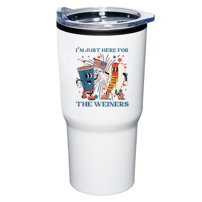 Hot Dog Im Just Here For The Wieners 4Th Of July Tumbler