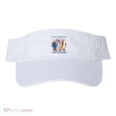 Hot Dog Im Just Here For The Wieners 4Th Of July Visor