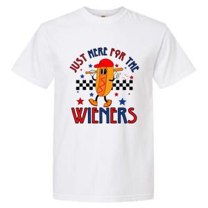 Hot Dog I'm Just Here For The Wieners 4Th Of July Garment-Dyed Heavyweight T-Shirt