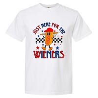 Hot Dog I'm Just Here For The Wieners 4Th Of July Garment-Dyed Heavyweight T-Shirt