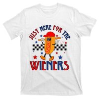 Hot Dog I'm Just Here For The Wieners 4Th Of July T-Shirt