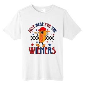 Hot Dog I'm Just Here For The Wieners 4Th Of July Tall Fusion ChromaSoft Performance T-Shirt