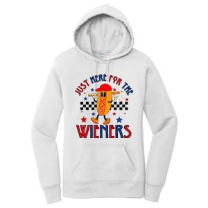 Hot Dog I'm Just Here For The Wieners 4Th Of July Women's Pullover Hoodie