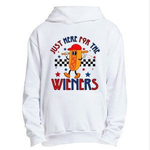 Hot Dog I'm Just Here For The Wieners 4Th Of July Urban Pullover Hoodie