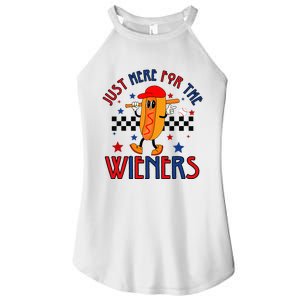 Hot Dog I'm Just Here For The Wieners 4Th Of July Women's Perfect Tri Rocker Tank