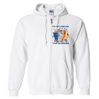 Hot Dog I'm Just Here For The Wieners Sausage 4th of July Full Zip Hoodie