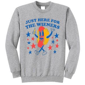 Hot Dog I'm Just Here For The 4Th Of July Tall Sweatshirt